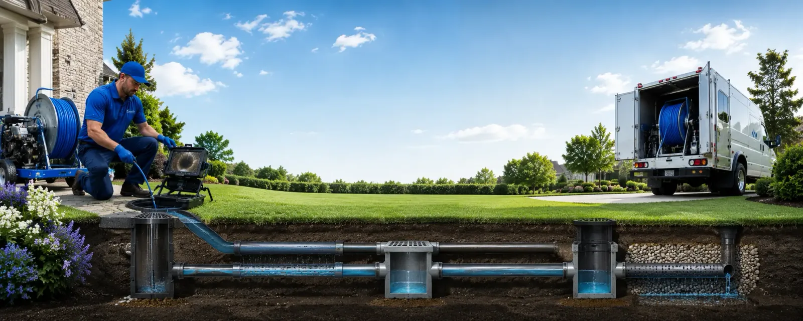 Outdoor drain cleaning information for Yale, SD